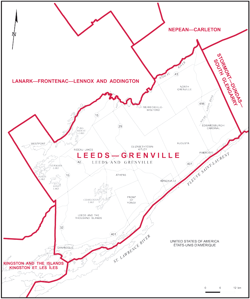 Leeds and Grenville Map